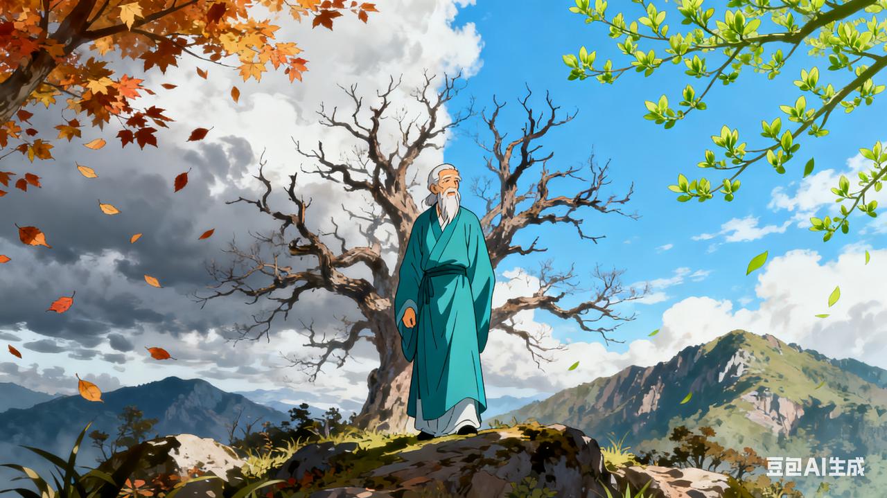 寒来暑往本轮回，岂因落叶心生悲，待等来年春三月，再看新绿满枝垂。莺啼