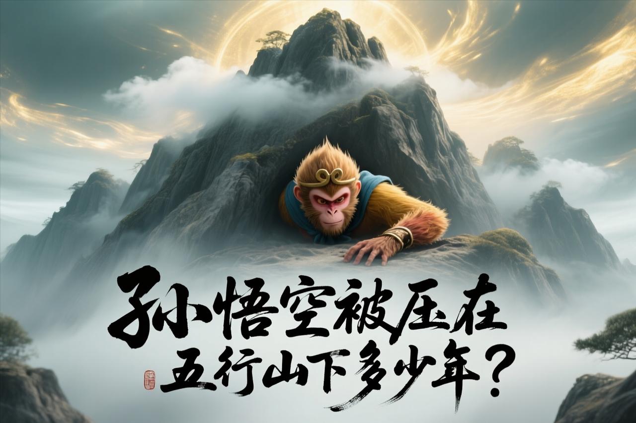 孙悟空到底被压在五行山下多少年？一般都认为孙悟空被压在五行山下500年，其实不