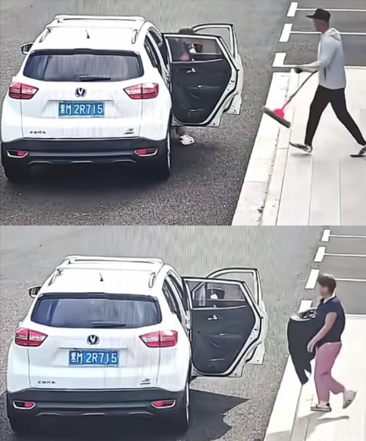 监控下的一幕，看得人血压飙升！衣着体面的一对夫妻，做起事来却龌龊到骨子里——2