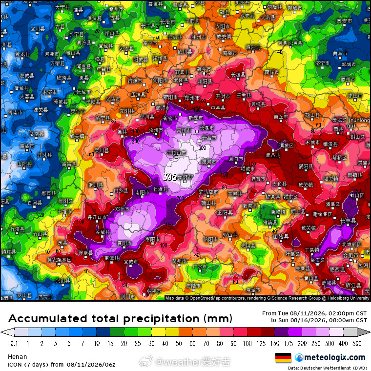 气象观察团河南暴雨【河南要继续警惕强降雨】过去一天，受台风白海豚北侧东南风与偏东