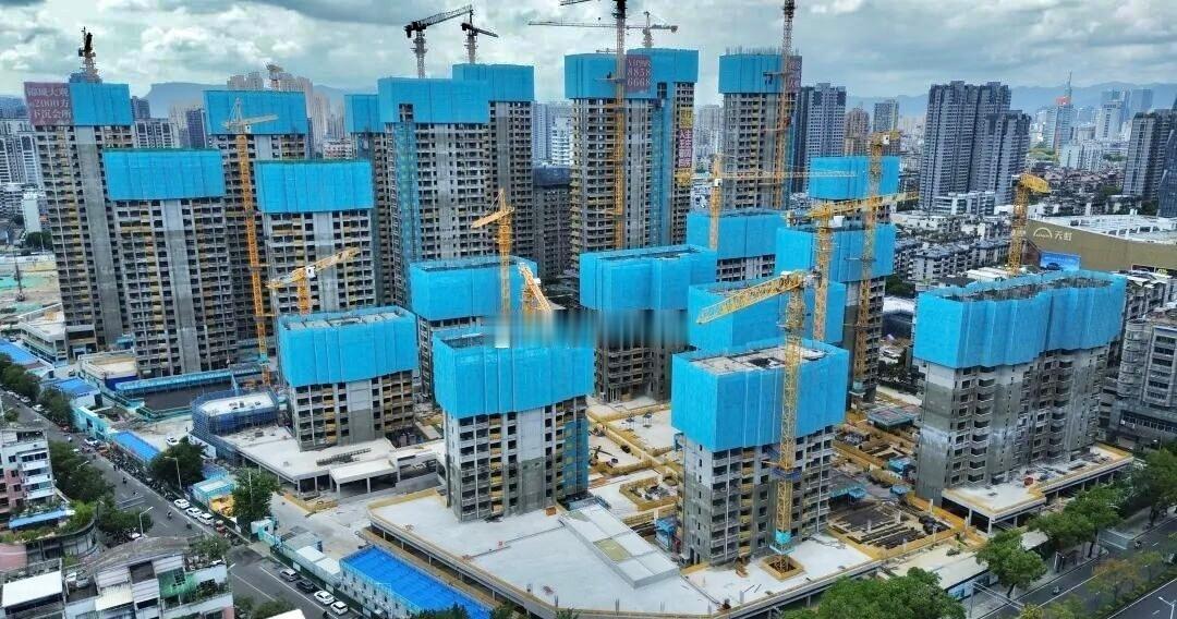 榕发晋安南湖旧改片区建筑主体初具规模
