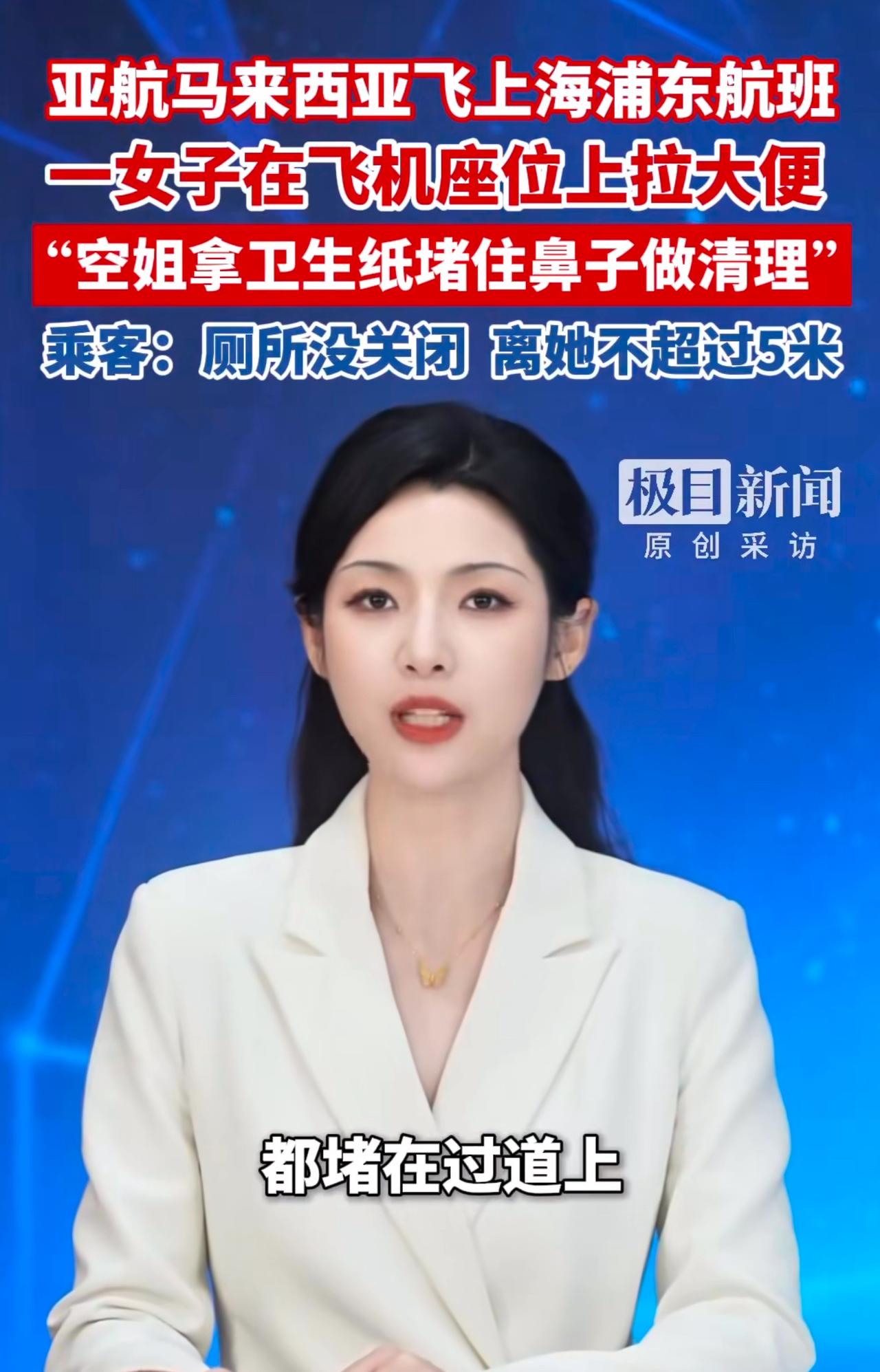 “恶心他妈给恶心开门，恶心到家了！”男子和妻子乘坐飞机，从马拉西亚飞往上海。谁知