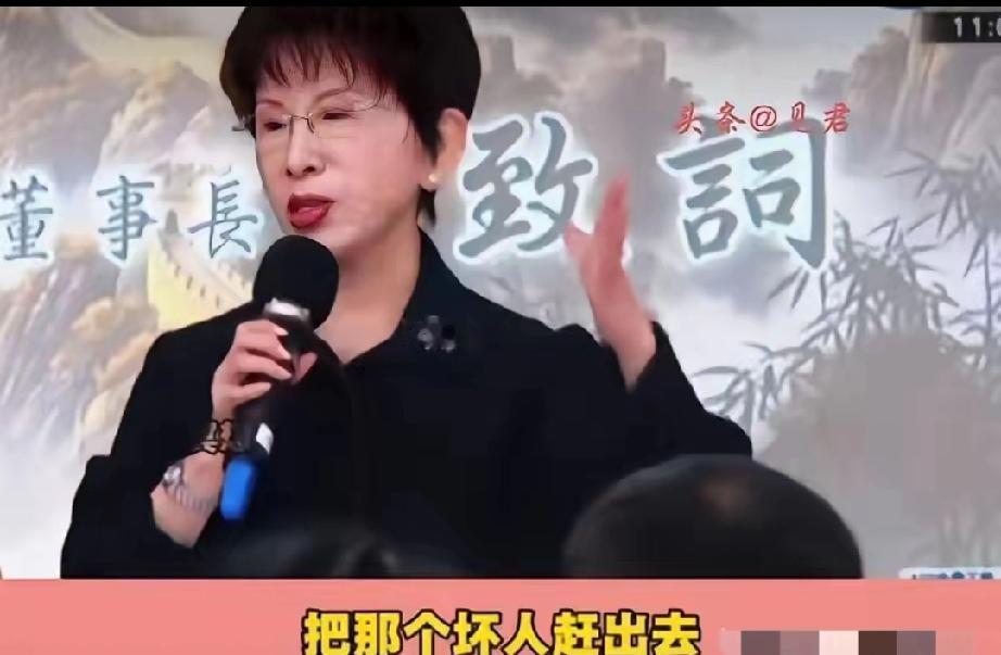 把那个坏人赶出去！”洪秀柱终于发话了。​5月3日上午，洪秀柱出席侯汉廷新书发布