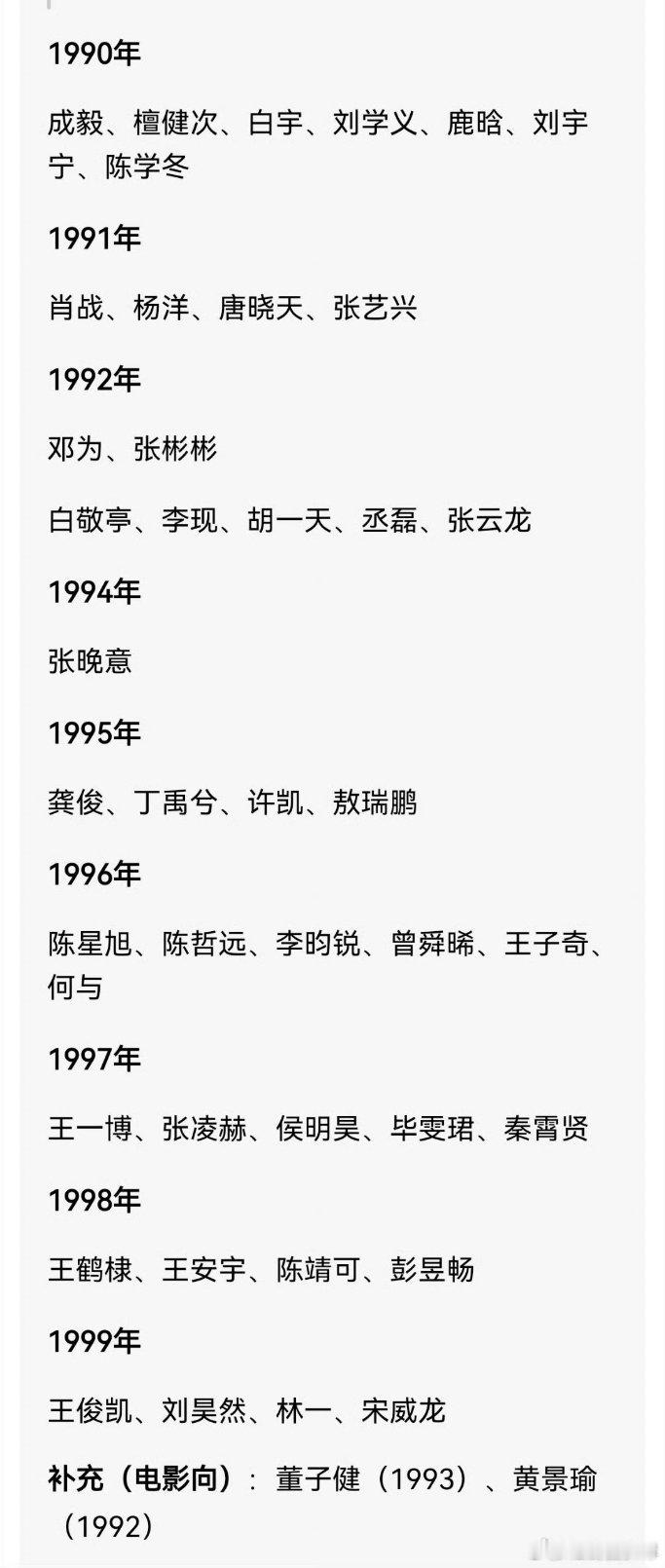 曝90生男演员谈恋爱有些年龄不对还90赛道？