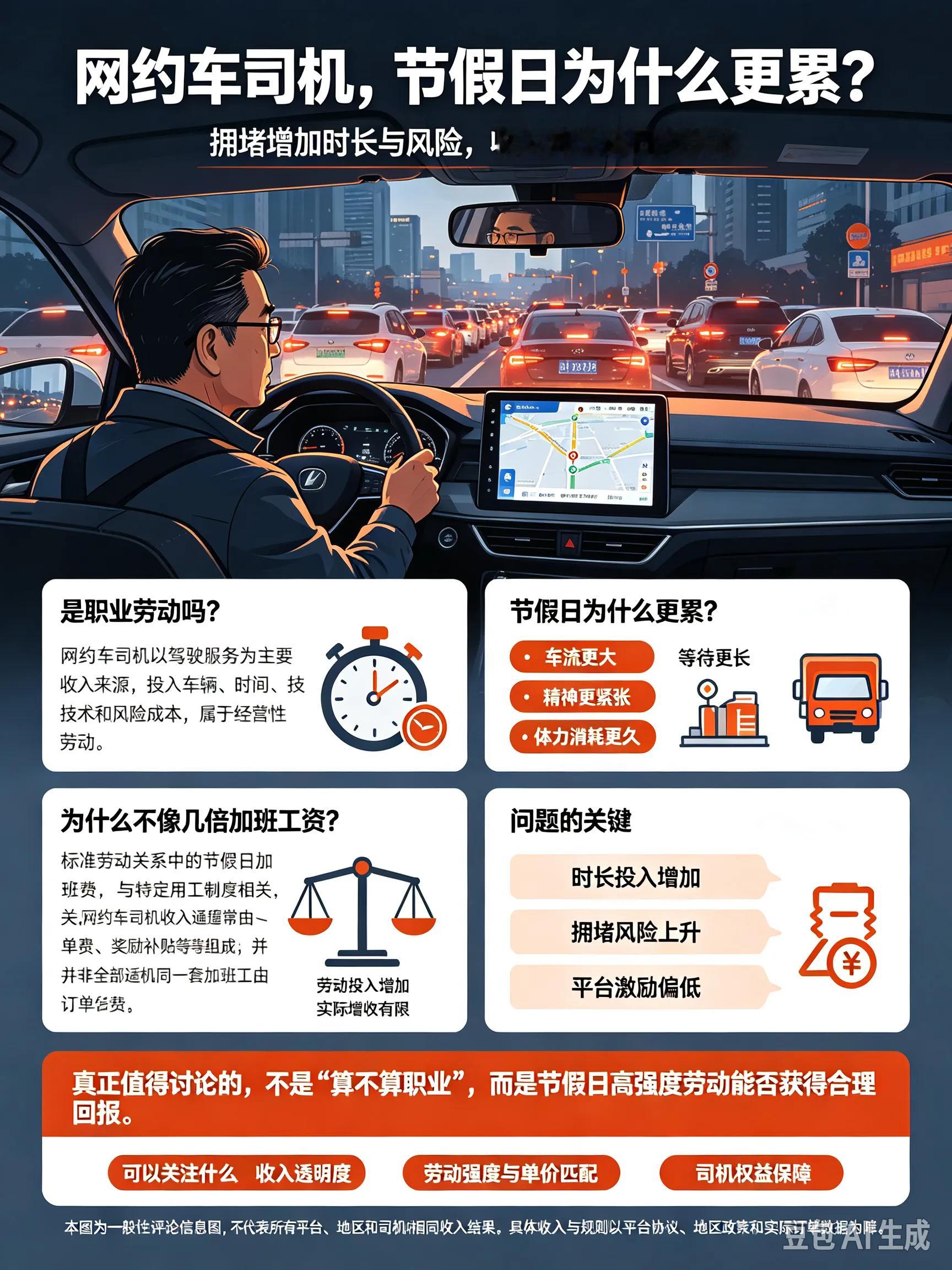 网约车司机是正经职业，为何配不上节假日劳动尊严？在当下的就业市场中，网约车司机早已不是临时副业，而是