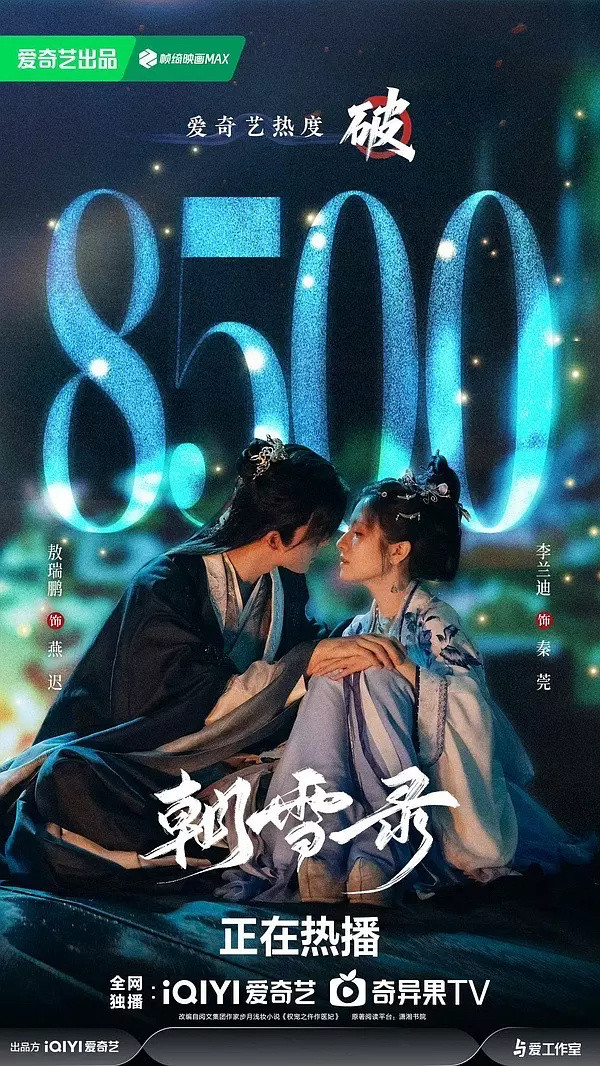 《朝雪录》大上午的热度就破8500了，今天晚上要9500了吧。三天破万不是梦，原
