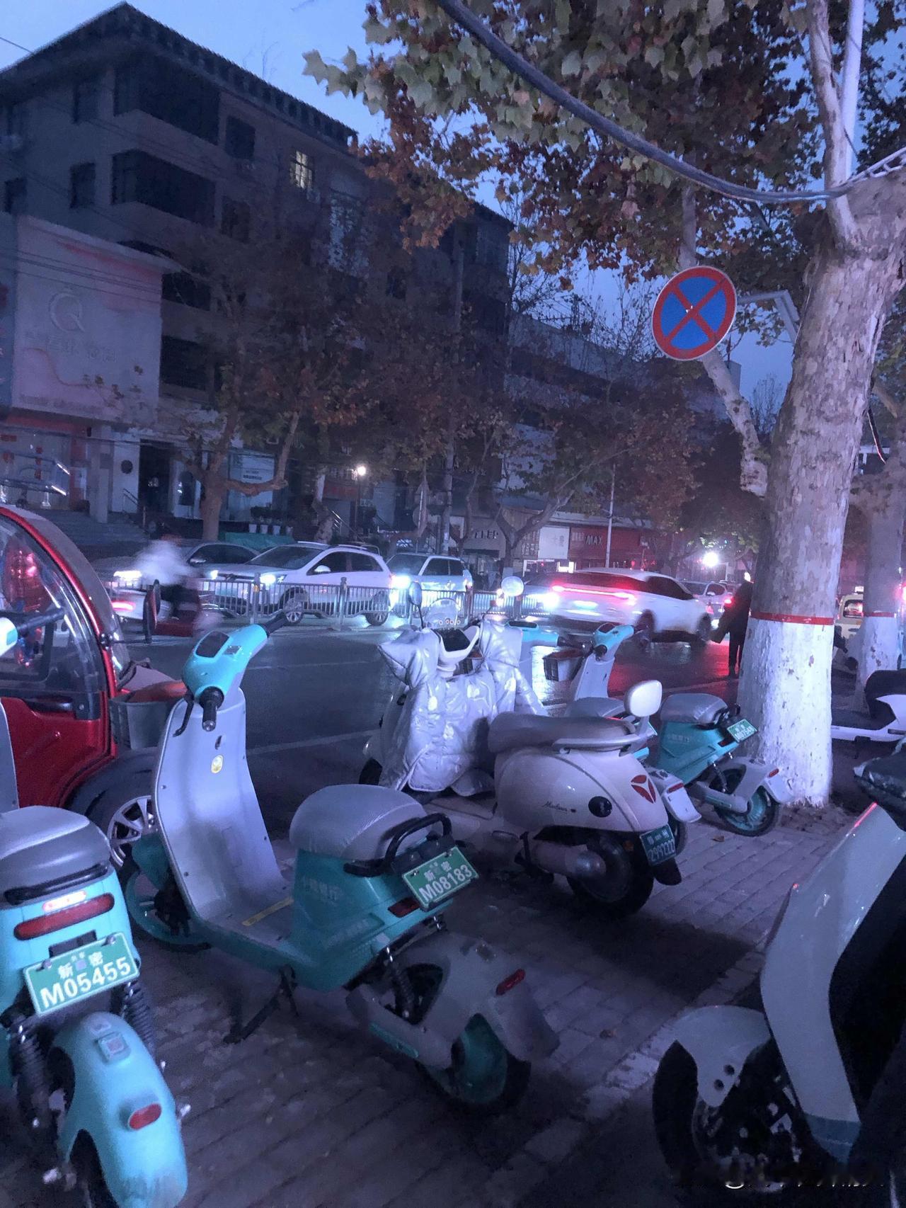 天还没亮透，裹着厚外套的家长们都在催娃快点，有的电动车后座还塞着保温桶——这又是