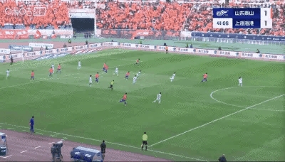 山东泰山vs上海海港好好好瓦科破门山东老铁发发力卡扎伊什维利扳平的好