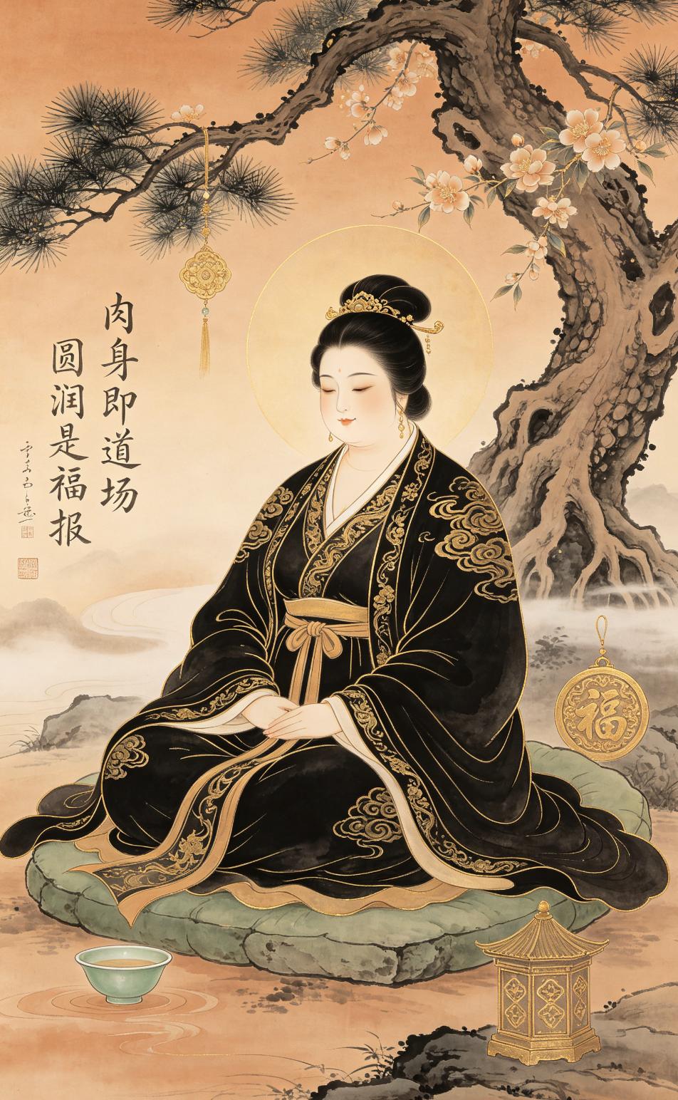 “肉身即道场，圆润是福报”道家讲“天庭饱满，地格方圆”，圆润不是懒，是气血兜得