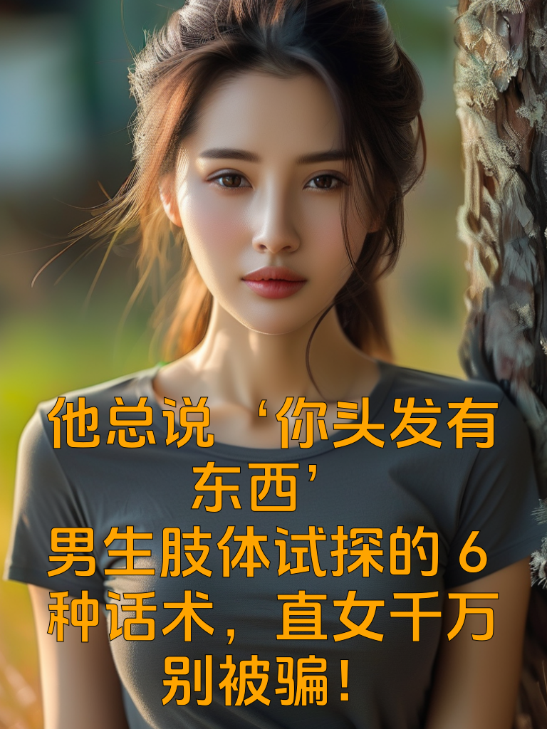 他总说‘你头发有东西’？男生肢体试探的6种话术，直女千万别被骗！