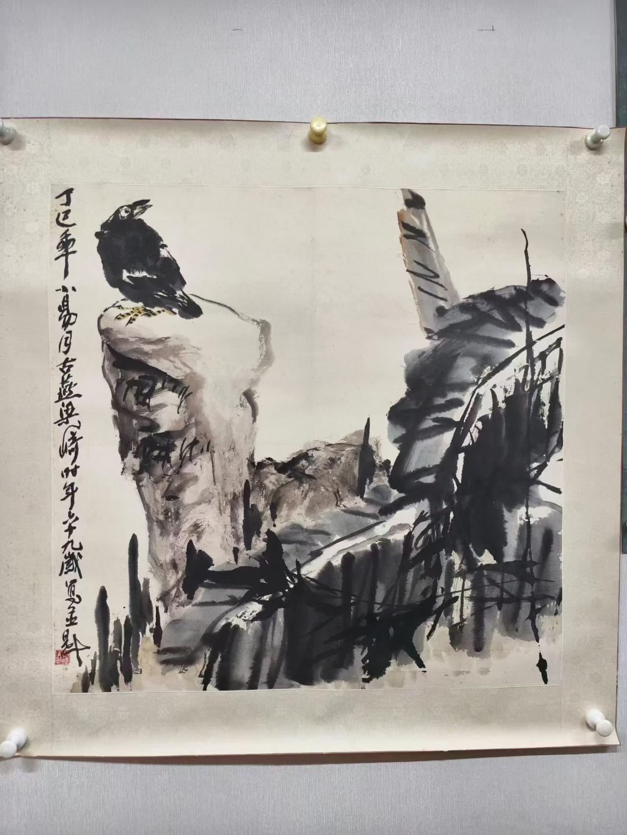 梁崎先生精品创作四尺对开斗方✘四尺开三托片精彩之作