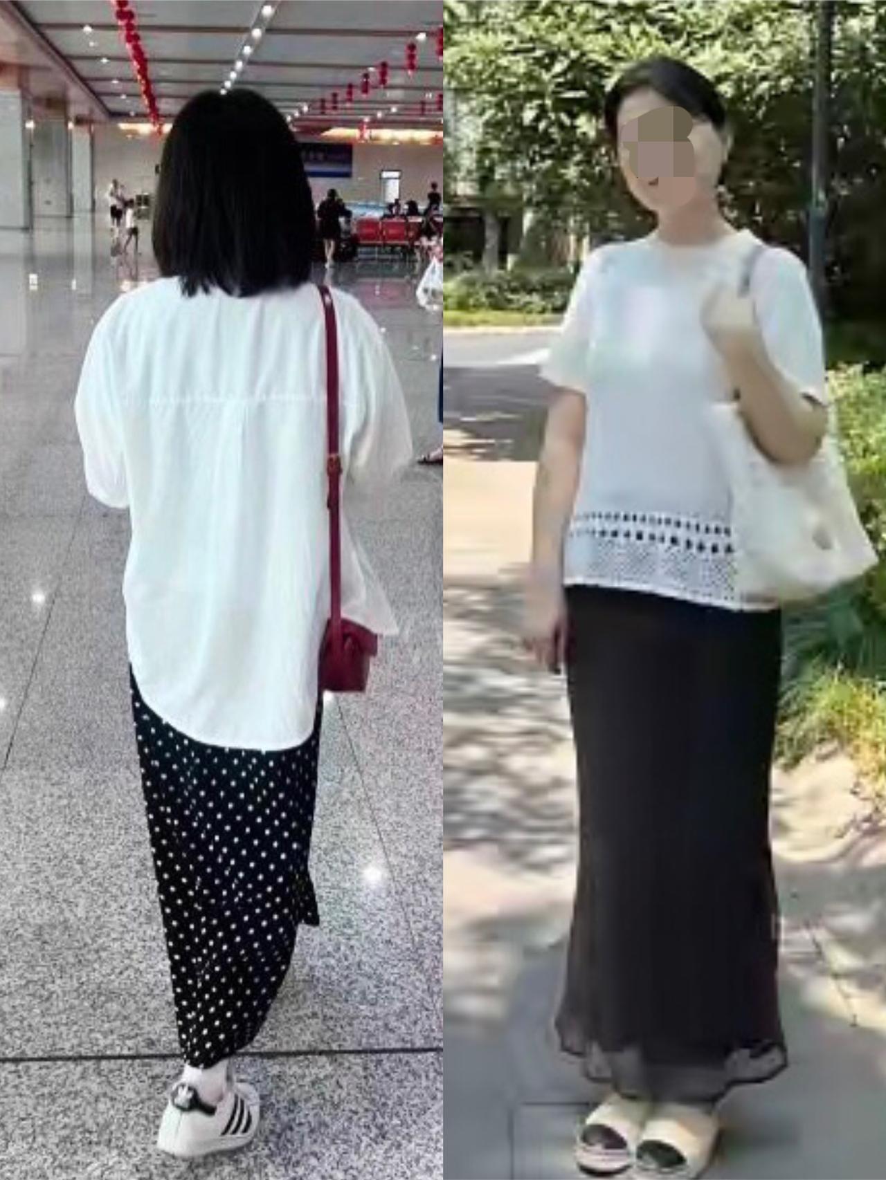 同样是83年的都是42岁，看来发型和打扮风格不同能差20岁啊，左边像30多右