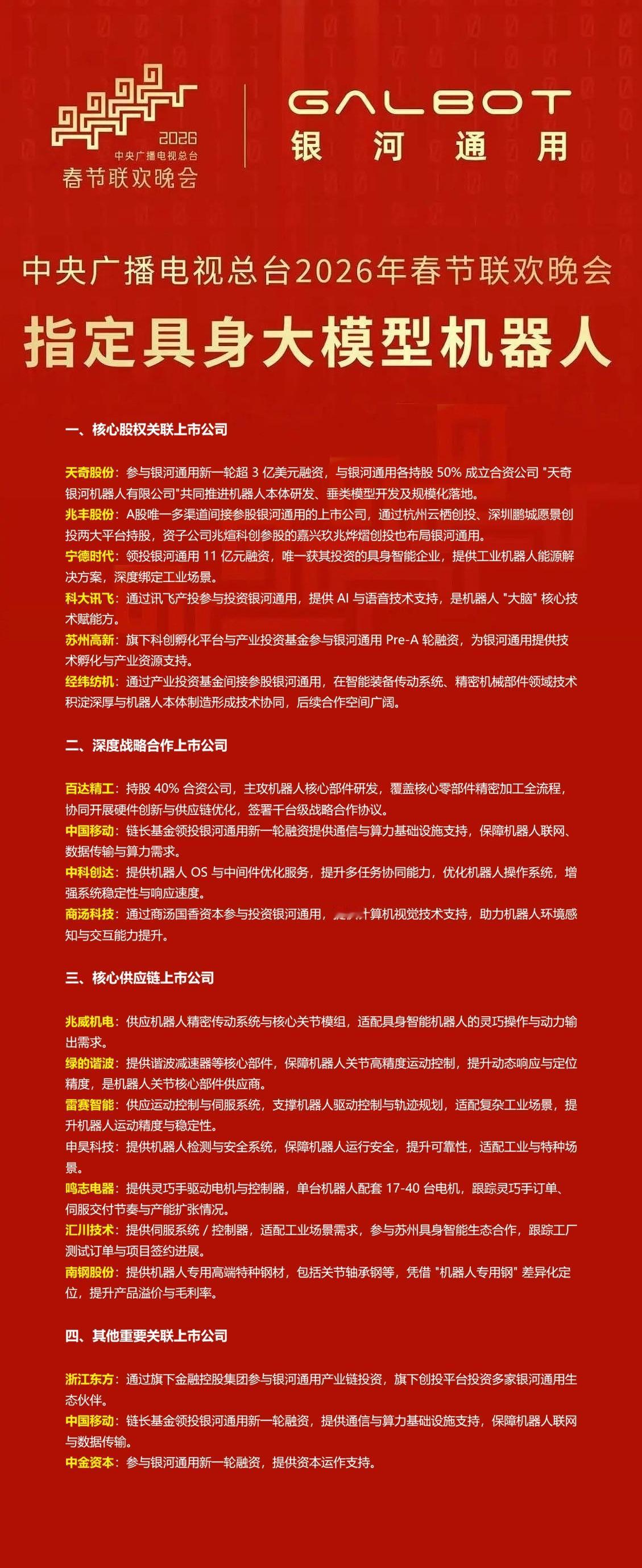银河通用机器人--央视春晚指定具身大模型机器人银河通用机器人概念股