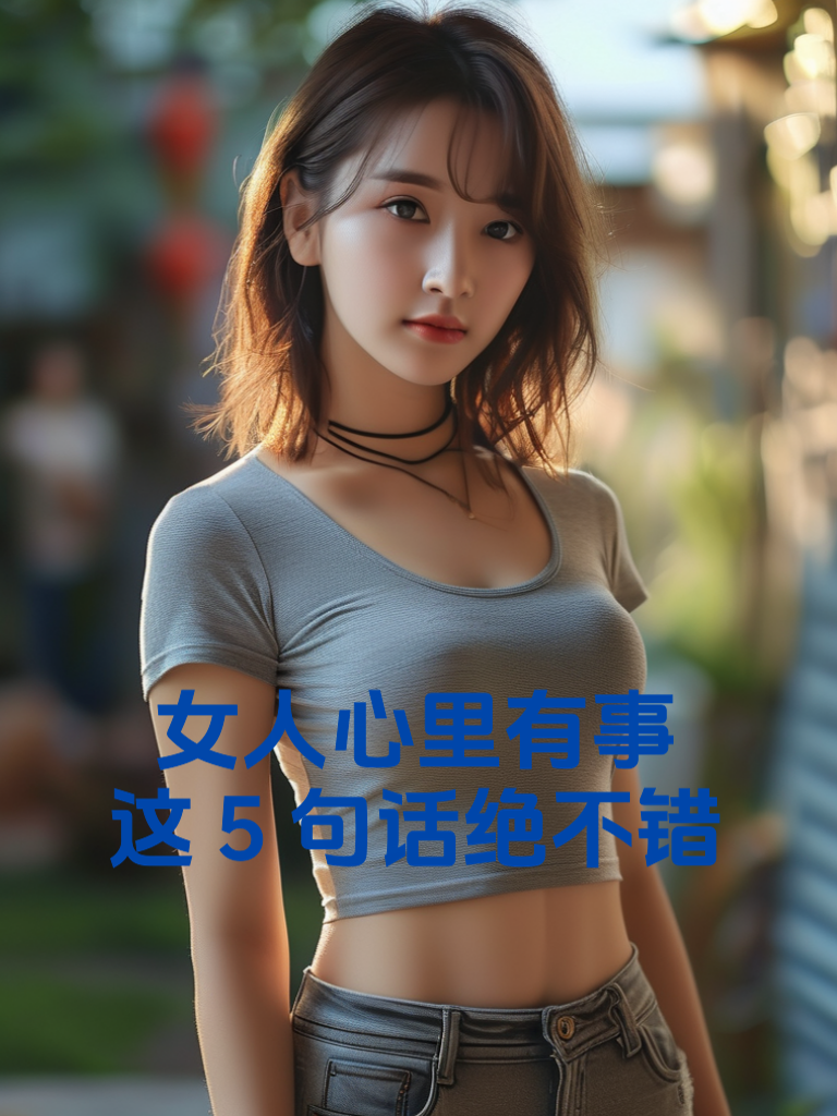 女人心里有事，这5句话绝不错