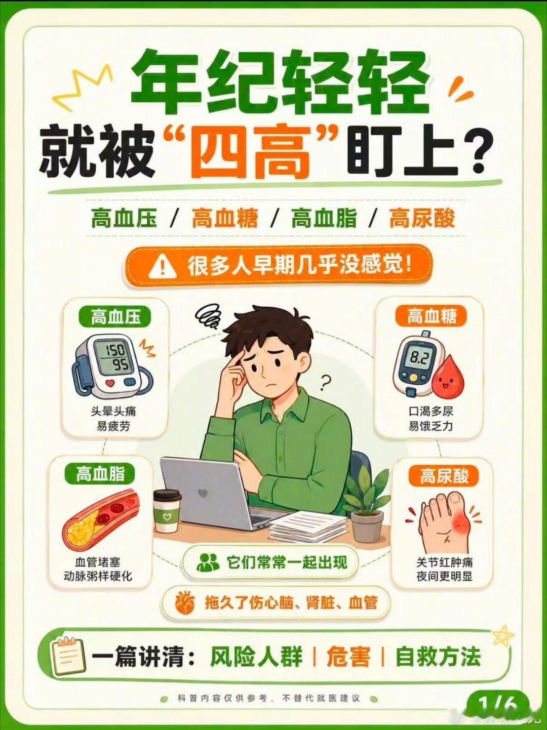 四高已经在悄悄围猎年轻人了很多年轻人对高尿酸毫无概念，身体没有痛感，就默认自己的