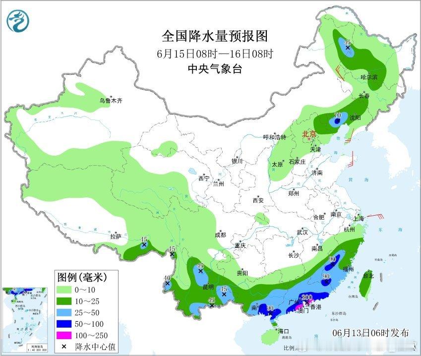 【强降雨展望】目前看15-17日，主雨带位置还是比较偏南，在华南和江南南部。对应