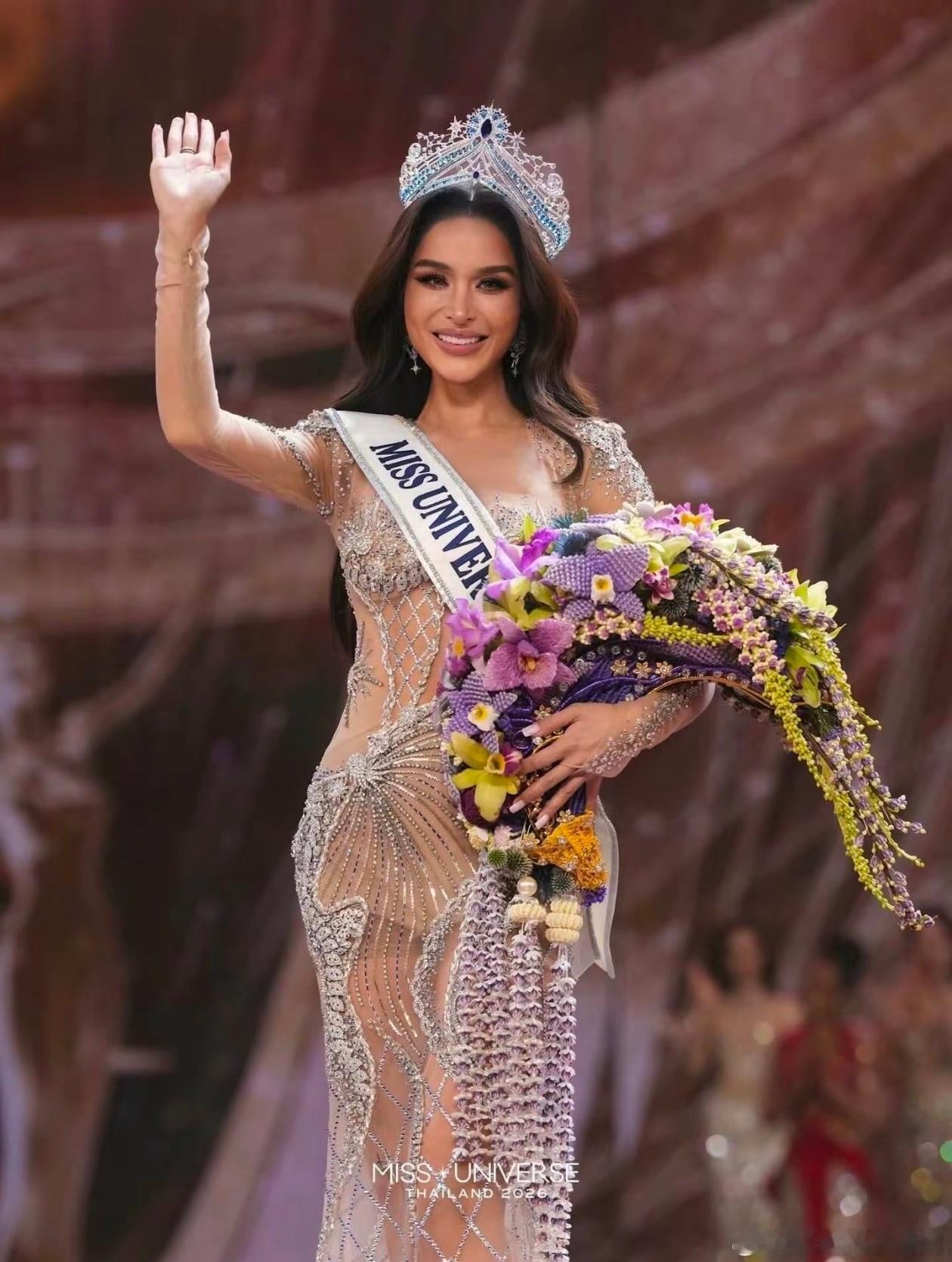 2026泰国环球小姐冠军🏆！曼谷佳丽夺，太有气质了，期待她以后在自己的道路上更