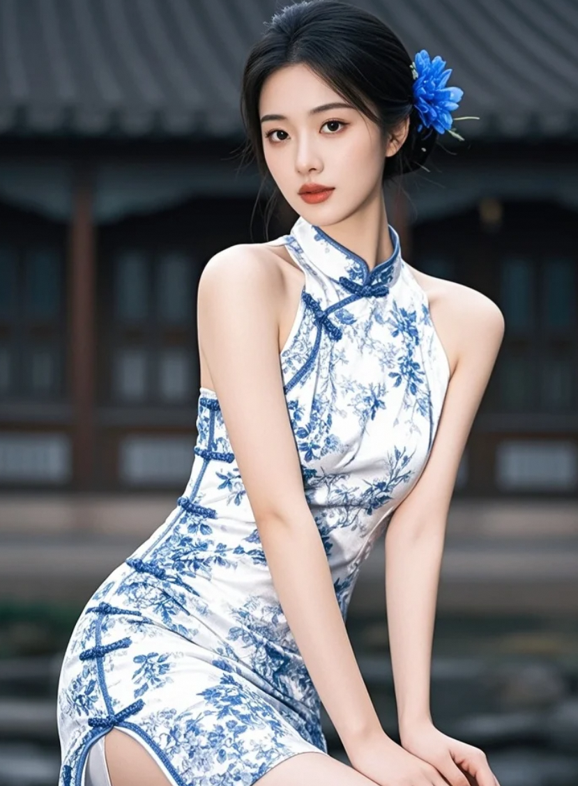 风月无边，不及你旗袍开衩处的月光