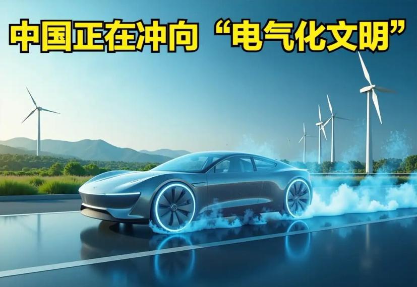 中国冲向电气化文明，世界第一次意识到：未来不在美国，而在中国！当西方还在讨论