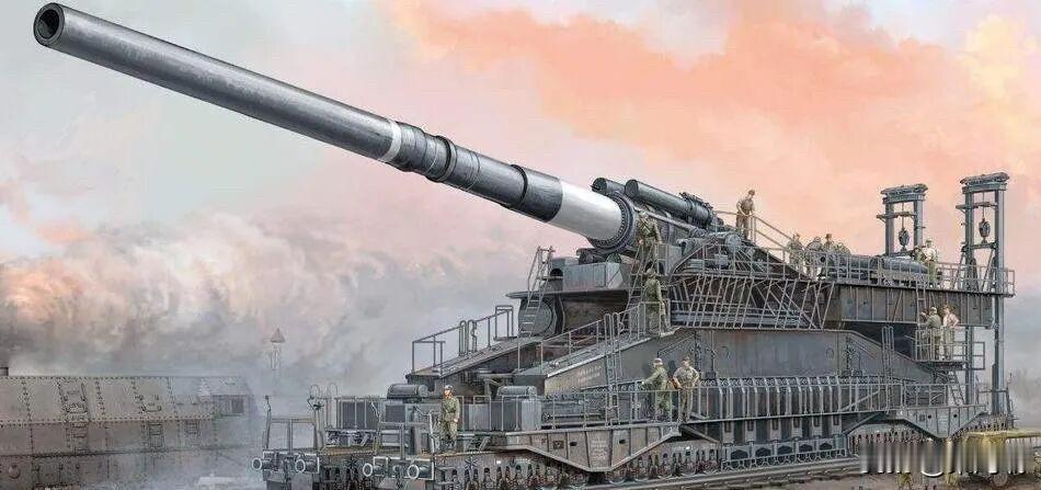 1942年的这一天，德国人发射了战争史上最大的炮弹。它重达七吨。这门炮名