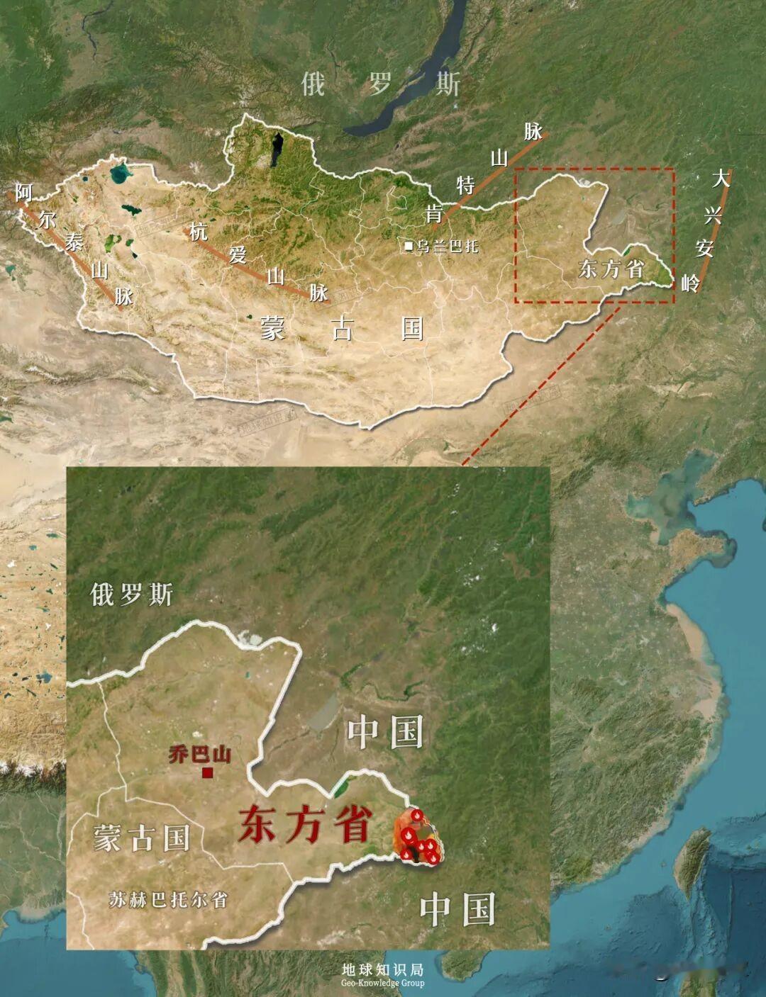 蒙古国深入中国的一大片土地，着火了！仔细观察中国地图，你就会发现，在内蒙古东部地