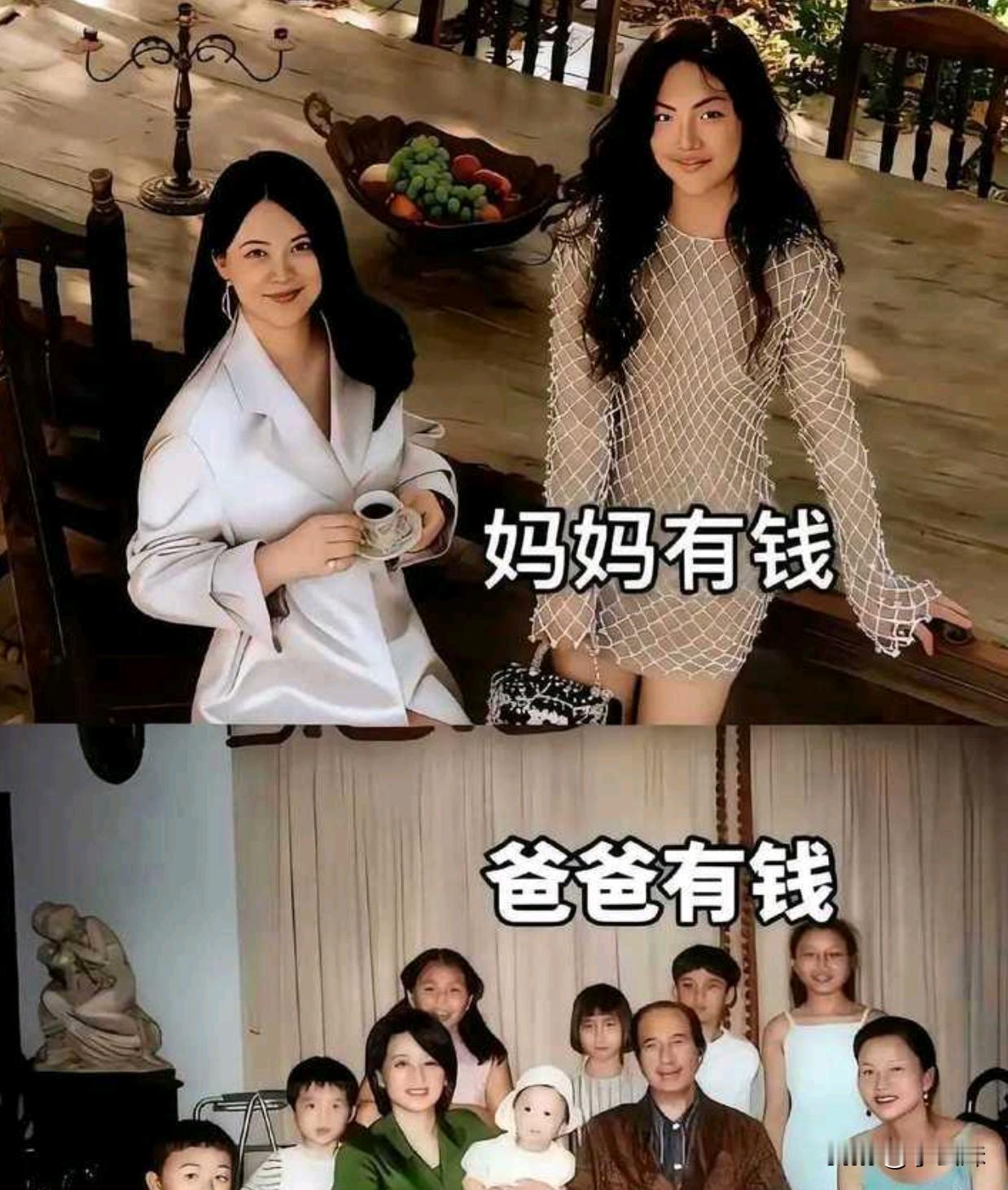 妈妈有钱生一个，爸爸有钱生一窝