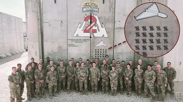 在美国陆军第10山地师的一个基地里,有一幅有趣的图画。根据图画和铭文,美国军方在