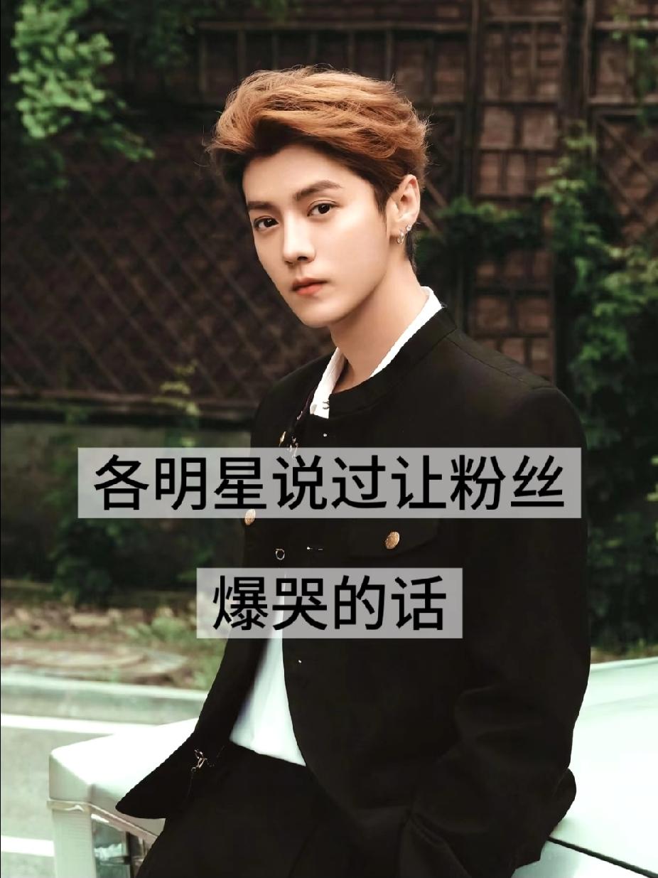 各个明星说过让粉丝爆哭的话！你最受不了谁？