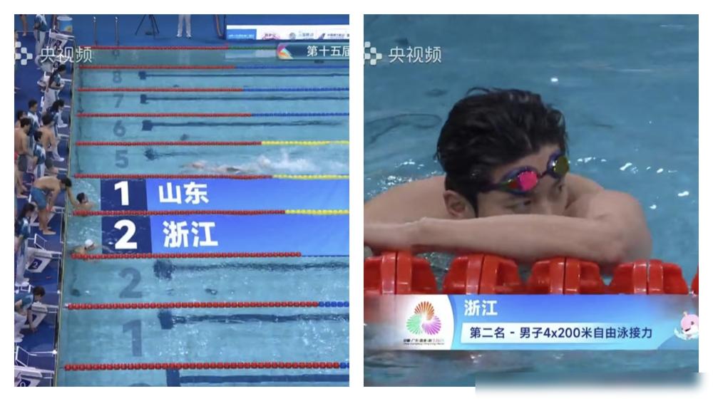 没有对比就没有伤害啊！​男子4X200自接力决赛，​我回看了好几遍，体