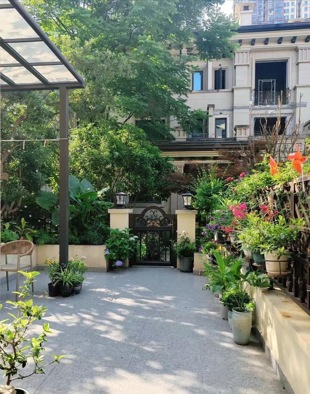 张馨予广州的豪宅好漂亮啊！张馨予和老公何捷定居广州，拍戏之余就养花种菜画画，过