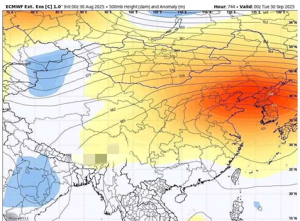 9月副高还将偏北偏强，有可能北到我国东北地区，警惕偏强秋老虎昨天发文说过，今年