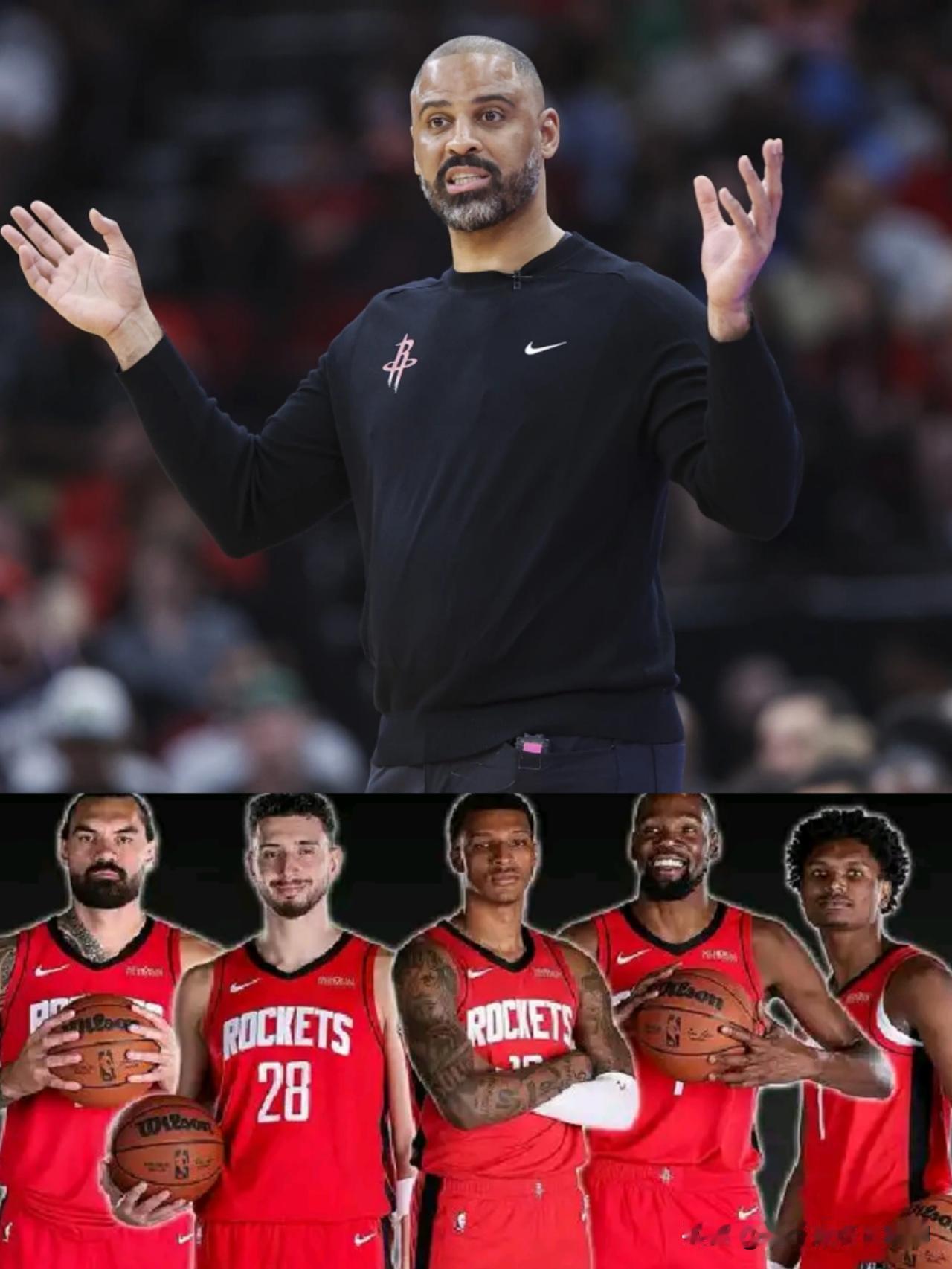 现在的火箭连伪强队都算不上，跟强就沾不了边6连客的火箭打完4场只赢了一场，其中