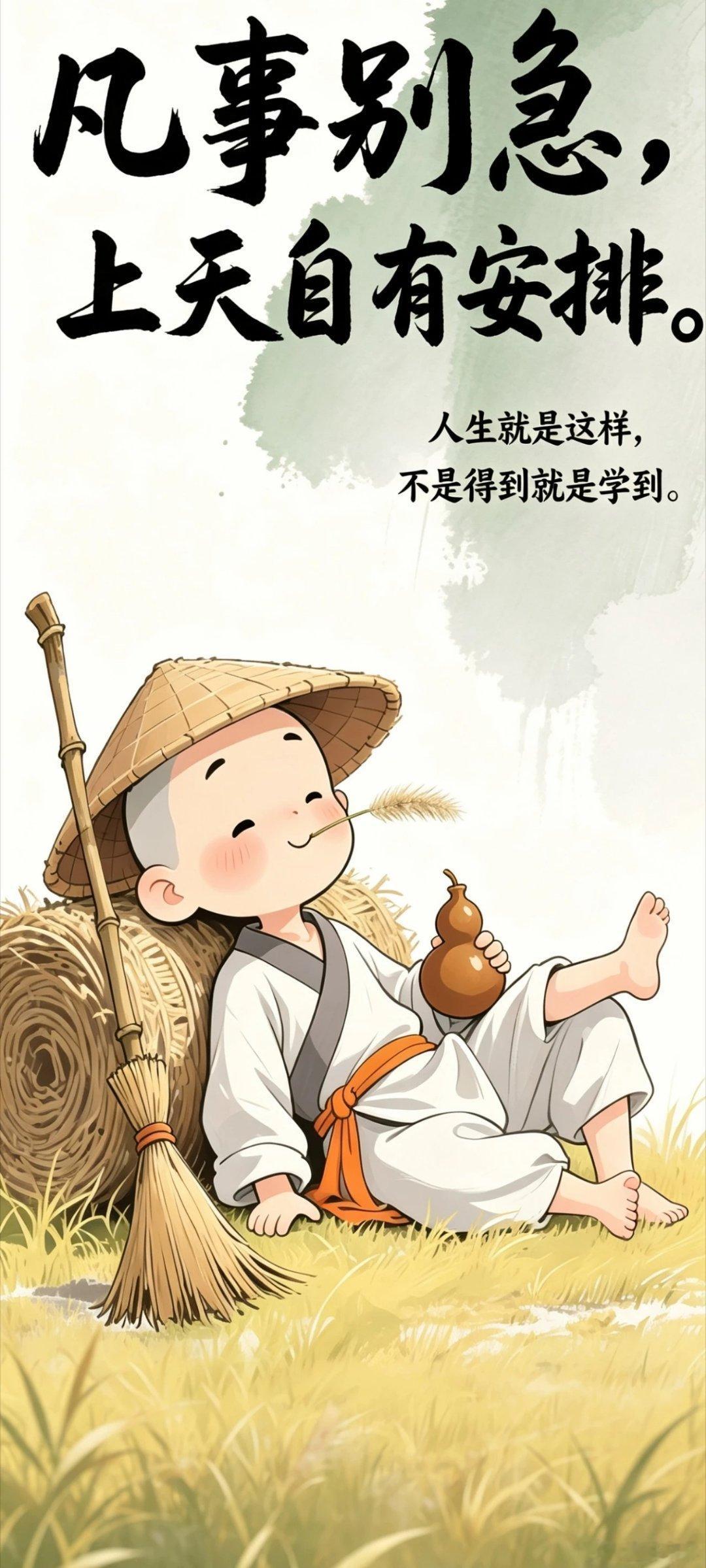 万事皆顺·菩提禅意净心佛系壁纸...
