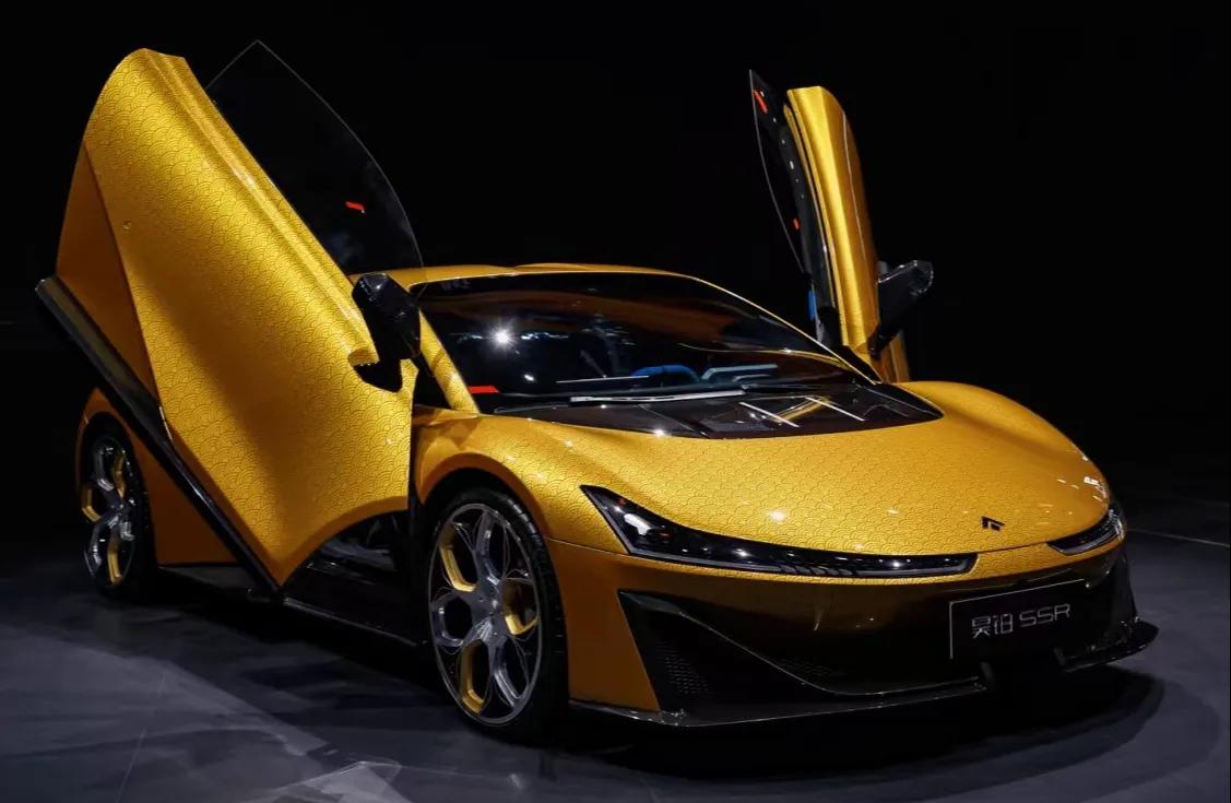 148.6万！中国超跑玩出新高度，昊铂SSR云纹金高定版太炸了广州车展重磅