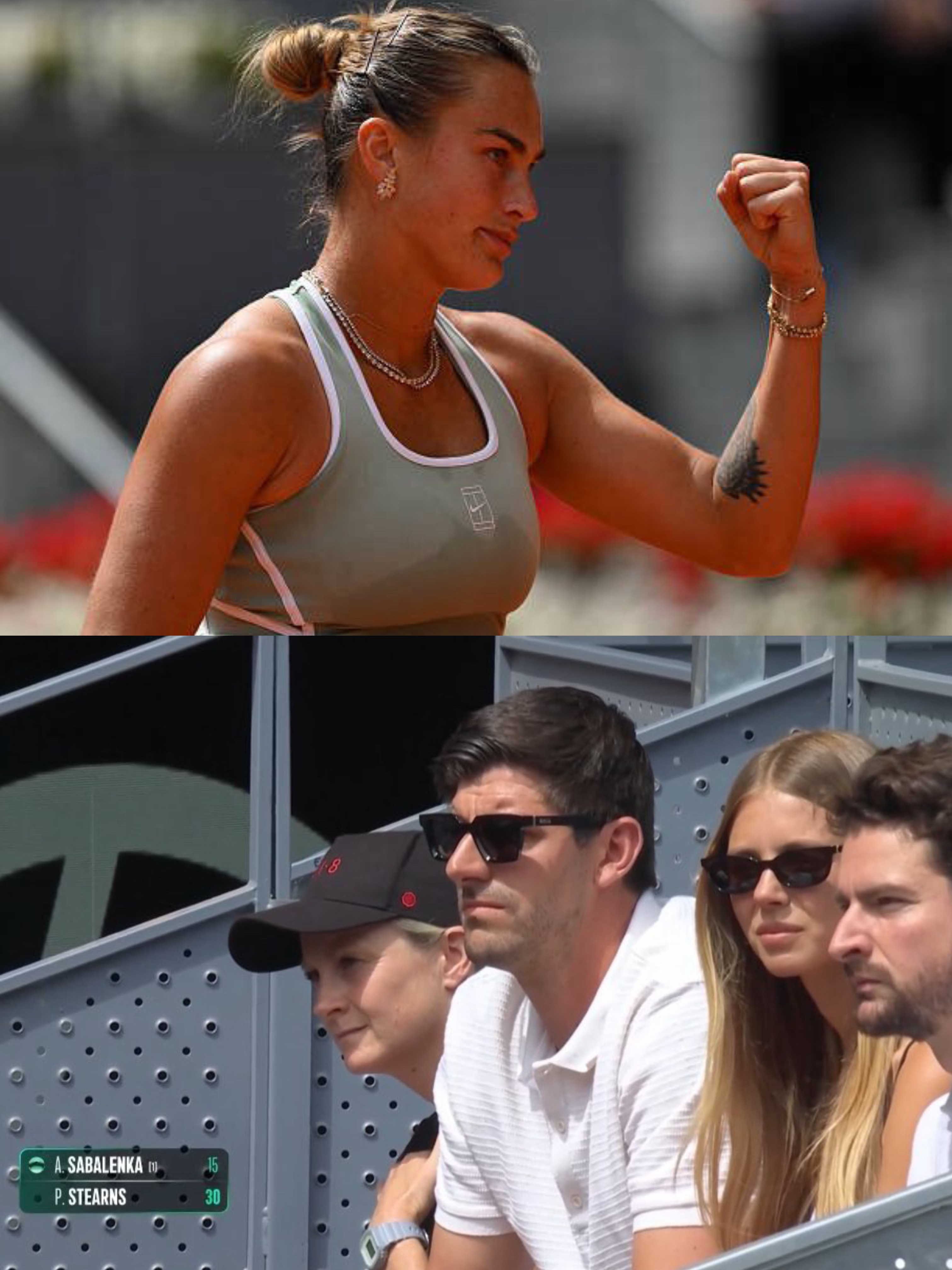 萨巴伦卡的红土赛季首战涉险过关，赛后她也承认状态一般，但好在盘末阶段展现出了标志