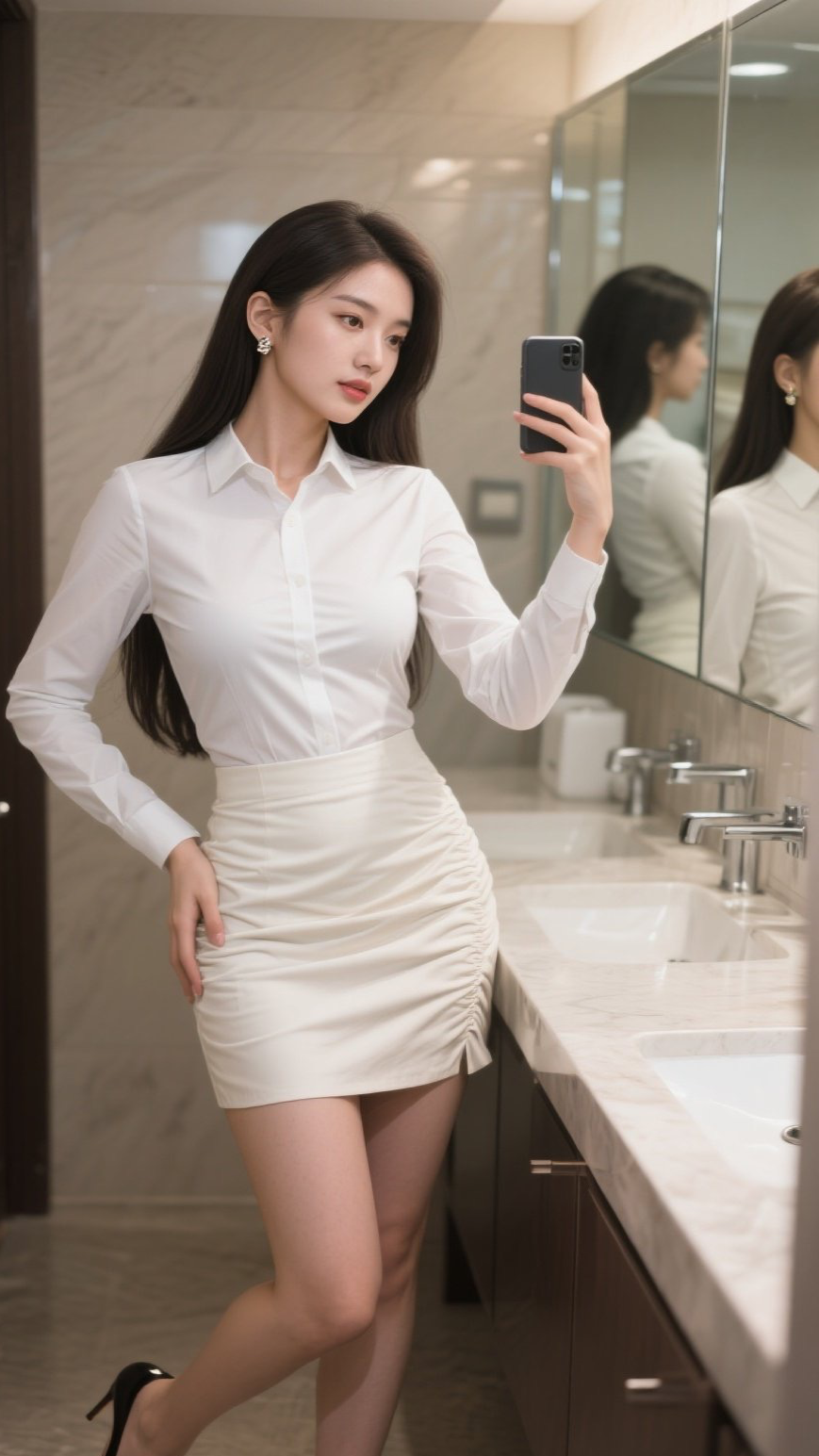 轻熟女神裙摆摇曳显魅力