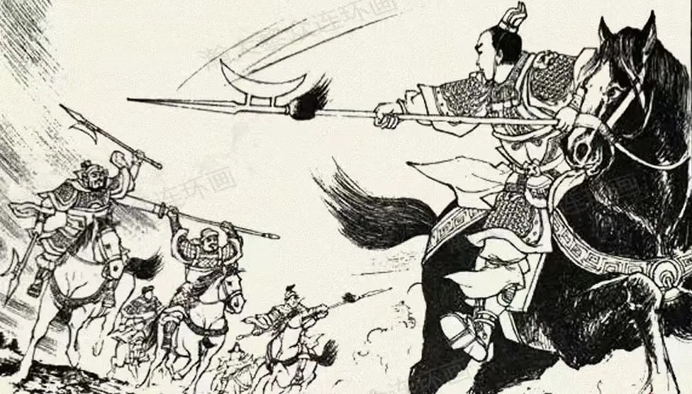 曹操攻下兖州，来夺濮阳，吕布自恃艺高，迎击曹操，曹操新收的许褚与典卫...