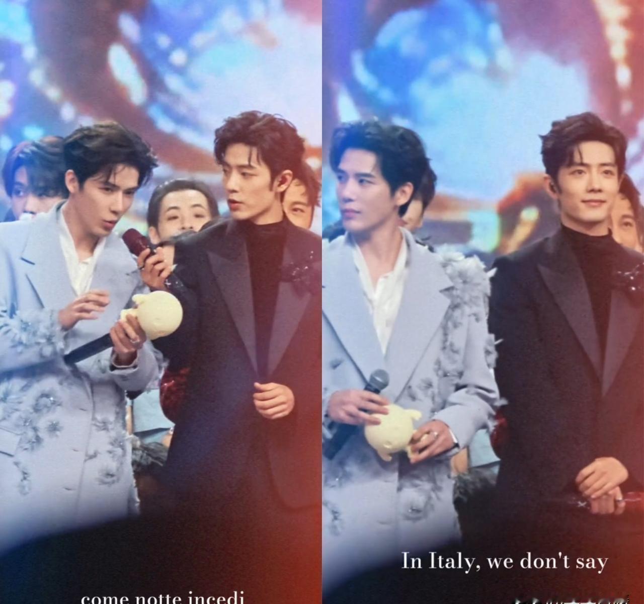 镀金的，冰冷的，定制麦。递过去的瞬间，娱乐圈一个心照不宣的暗礁，被凿穿了。都