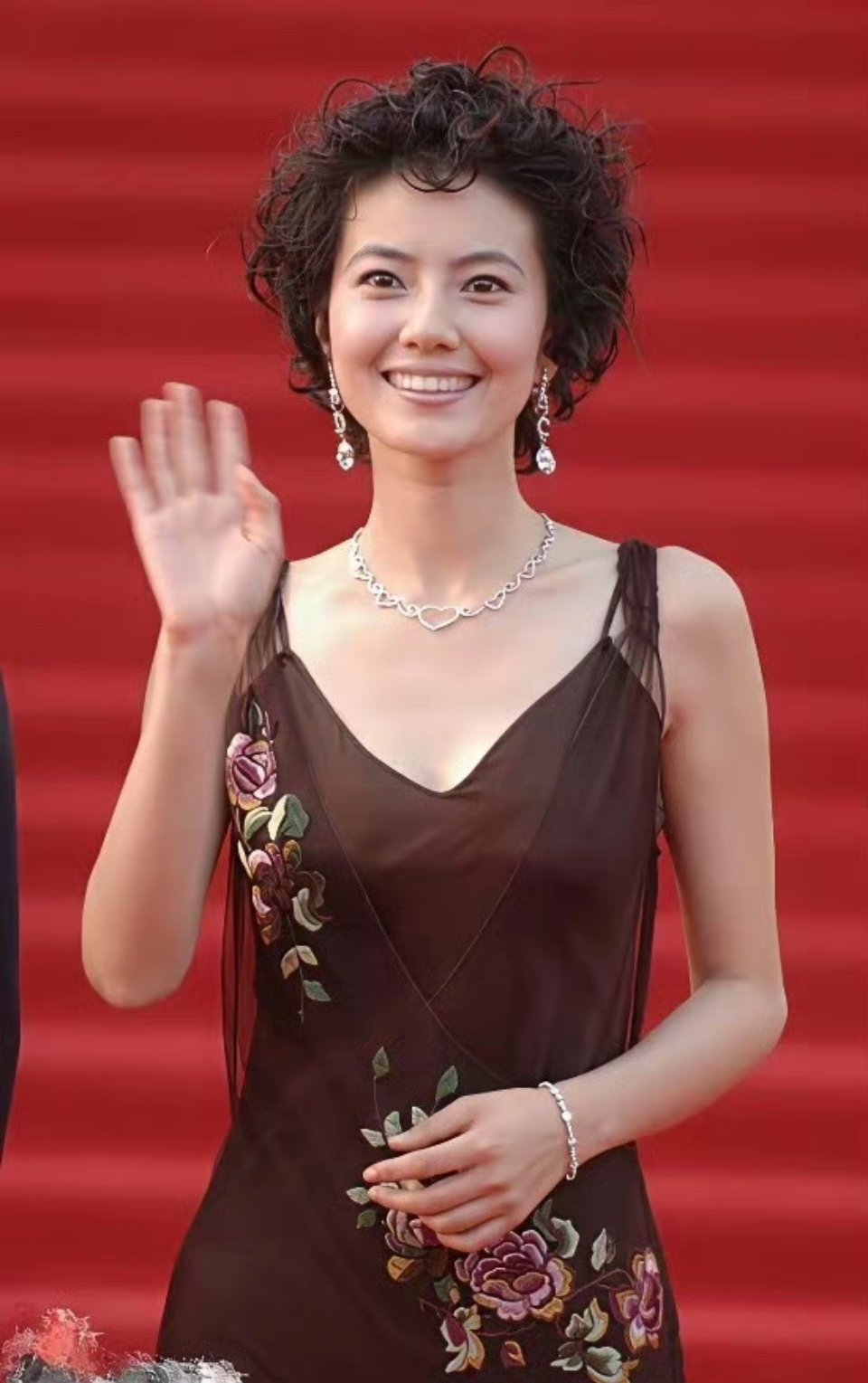 高圆圆虽然是大妈头造型，但脸好看的人什么头型看着都不丑了