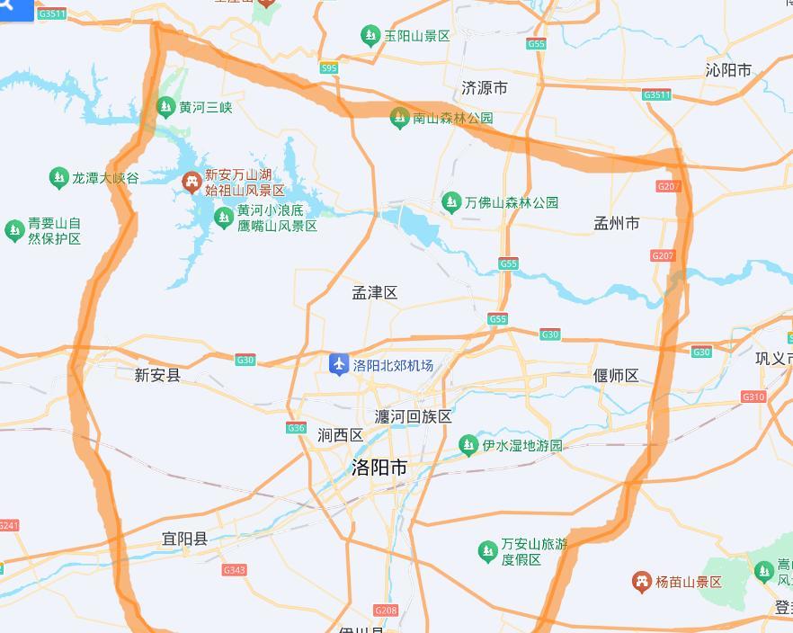 今年年底即2025年12月，洛阳境内的两条高速将实现通车：济新（济源至新安县）高