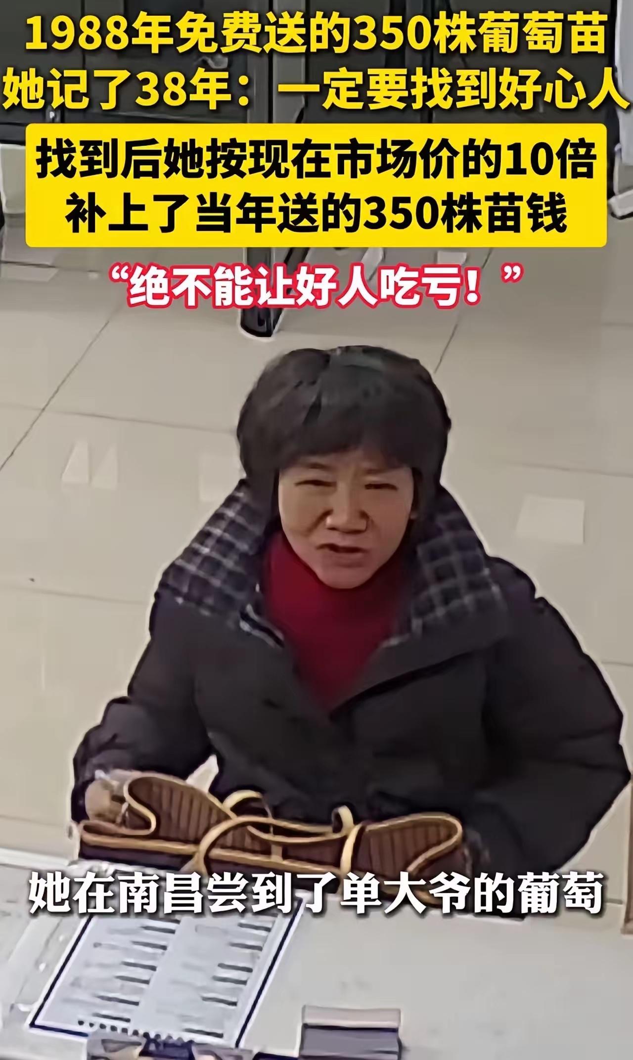 “绝不能让好人吃亏”！1988年，女子家里穷的揭不开锅，有人免费送她350株葡萄