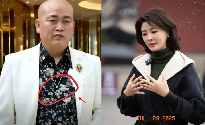 这是2012年央视著名美女主持人刘芳菲和释永信的合影！当年的释永信，那可是风