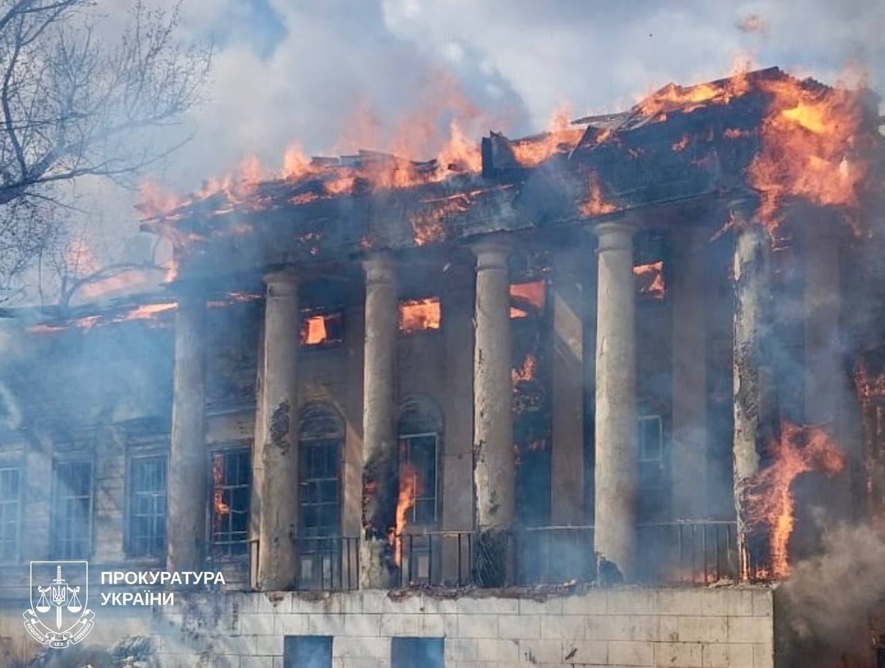 乌克兰UA由于俄罗斯的侵略，又一处建筑历史遗迹被毁——位于哈尔科夫州的顿涅茨