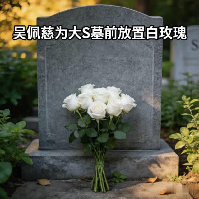 大S墓前白玫瑰是吴佩慈放的：三十载闺蜜情，沉默惦念最动人网友寻人询问大S纪