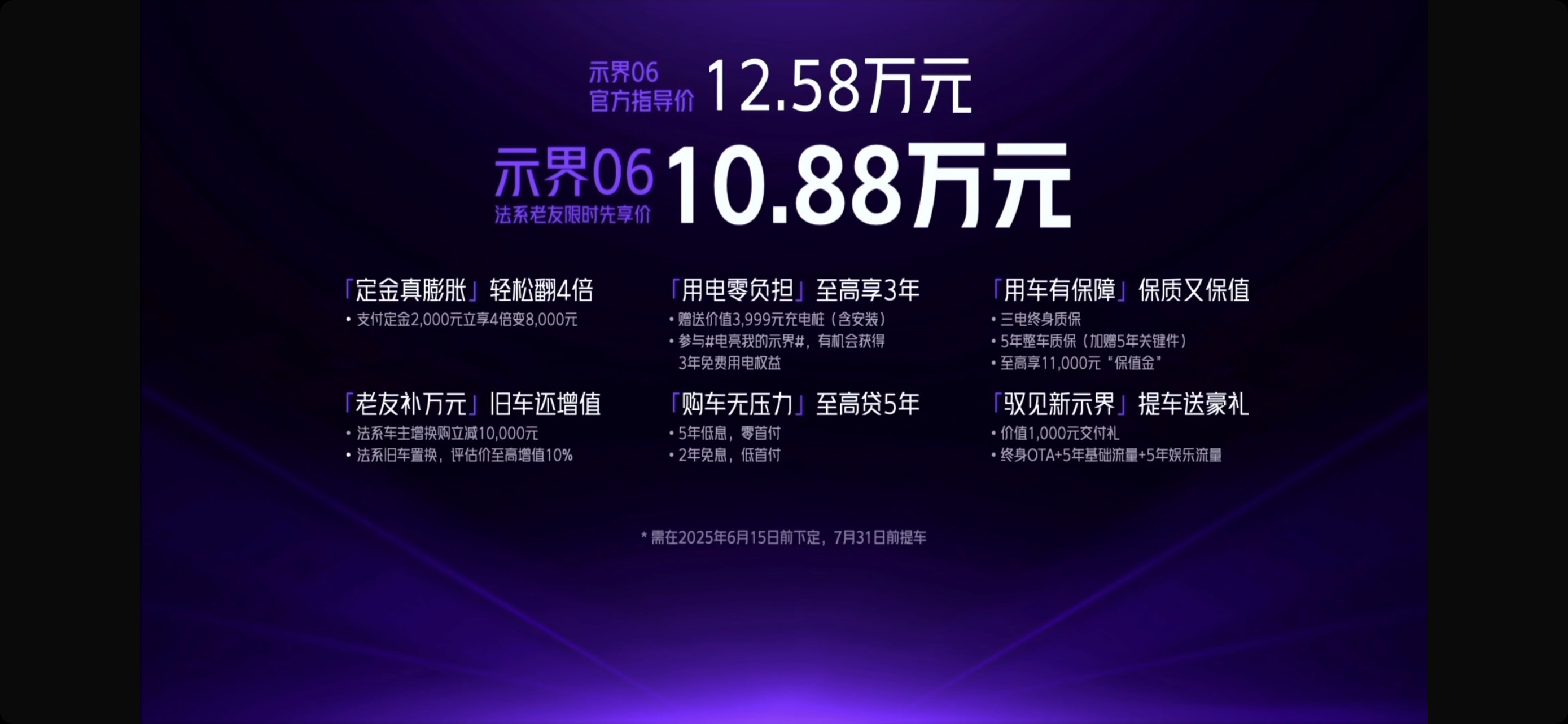 示界06上市价格12.58万，神龙汽车自主新能源品牌62.36度电池，CLTC续