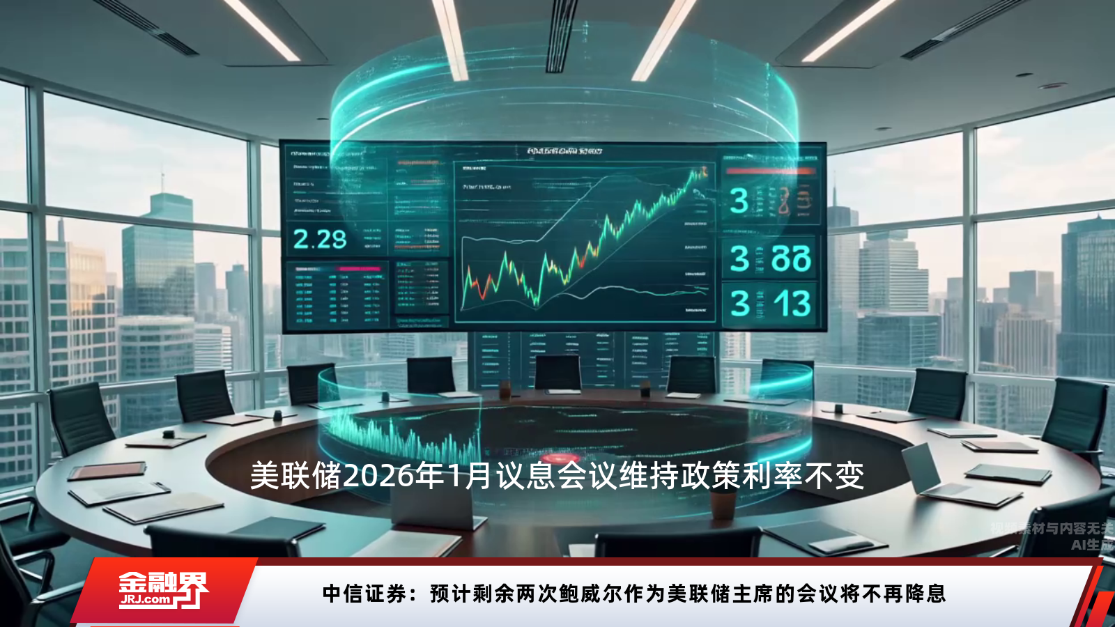 中信证券：预计剩余两次鲍威尔作为美联储主席的会议将不再降息