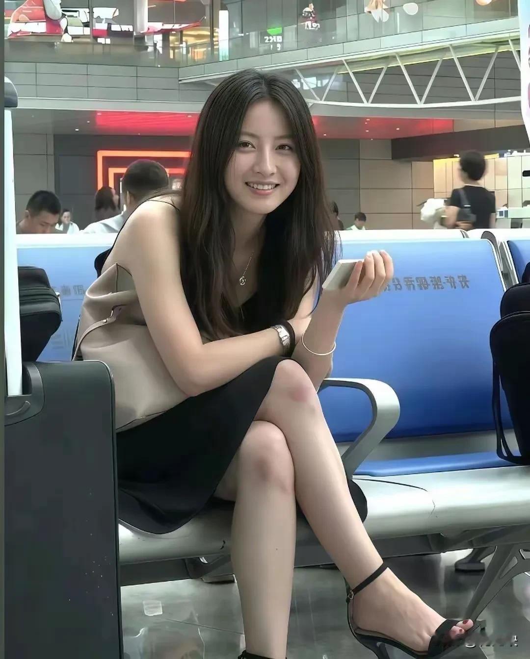 好漂亮的女孩子，不仔细看还以为是大明星白冰呢，看着真的挺像的，笑起来特好的甜。这