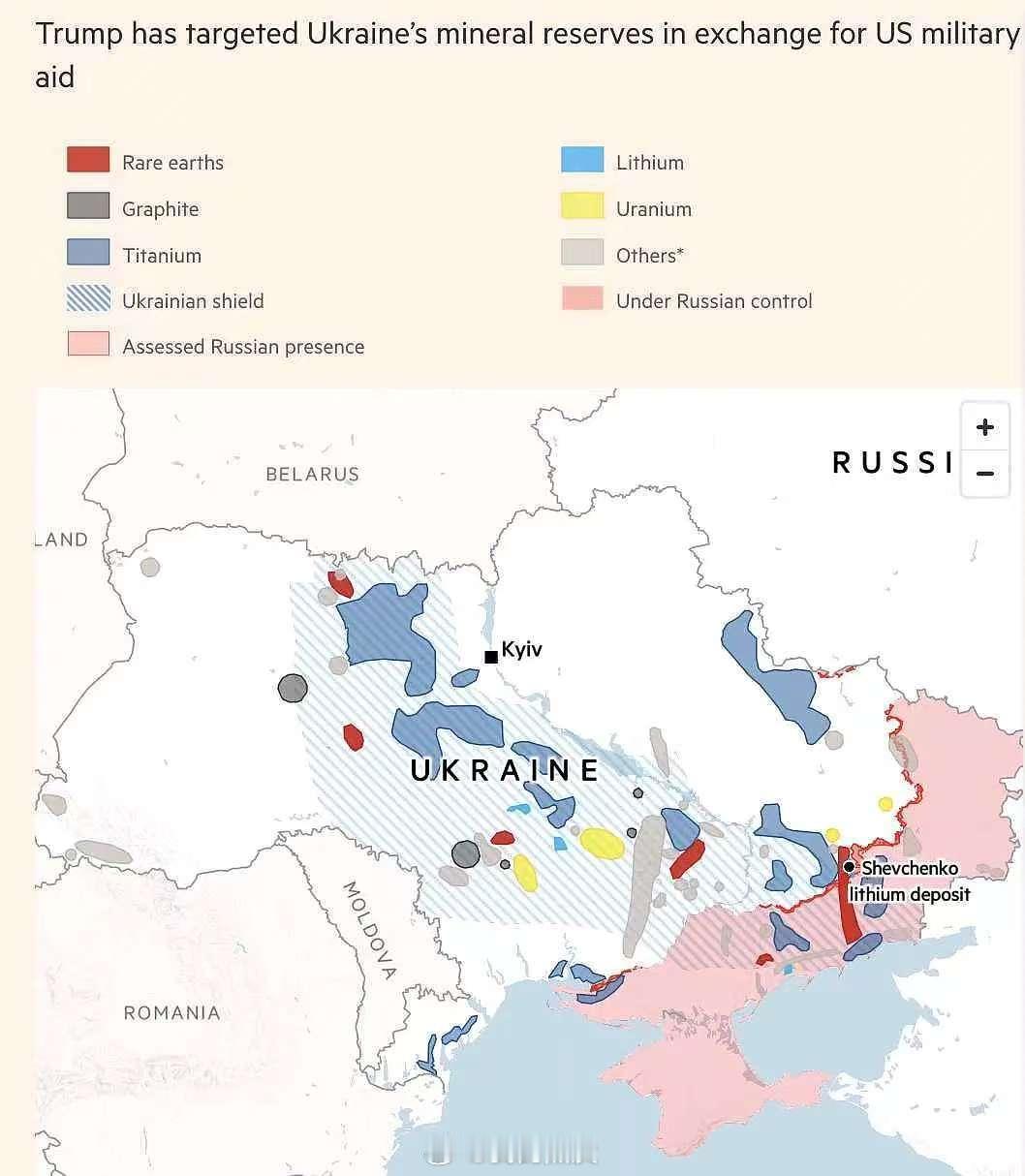 【乌克兰有哪些矿产资源】乌克兰地下蕴藏着全球约 10% 的锂储量，面积约为 82