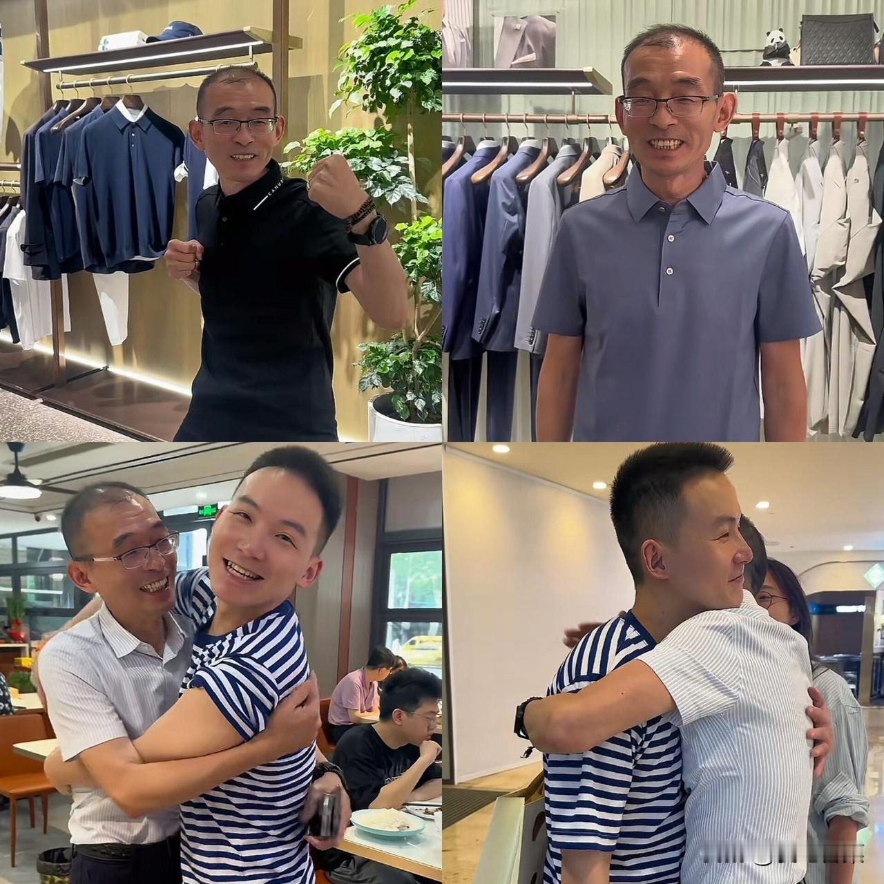谢浩男和爸爸过父亲节！谢岳特意从深圳飞去南京与儿子过来，他和炜琳没告诉浩男，想制