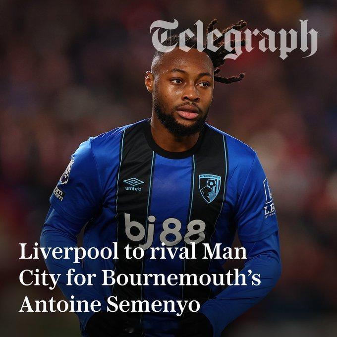 【塞梅约转会最新动态】《电讯报》消息，伯恩茅斯已经做好准备，应约对塞梅约争夺战的